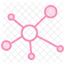 Molecules Duotone Line Icon Icon