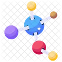 Molecules Molecular Network Cell Bonding Icon