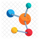Molecules Molecular Structure Molecular Bonding Icon