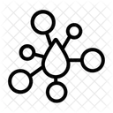 Huile Molecules Structure Moleculaire Icône