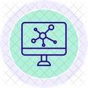 Molekul Auf LCD Molekul LCD Symbol