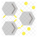 Molekulare Atom Wissenschaft Symbol