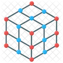 Molekulare Nanotechnologie Molekulares Netzwerk Zellbindung Symbol