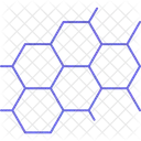 Molekulstruktur Atome Sechsecke Symbol