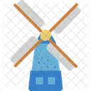 Molino De Viento Renovable Sostenible Icon