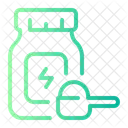 Molkenprotein Gewichtszunahme Proteinpulver Symbol