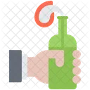 Molotov Cocktail Hand Icon