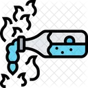 Molotowcocktail Flasche Feuer Symbol