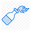 Molotowcocktail Alkoholflasche Bierflasche Symbol