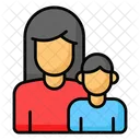 Mom Son Mothers Day Icon