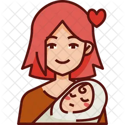 Mom And Baby  Icon