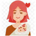 Mom And Baby Woman Baby Icon
