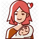 Mom And Baby  Icon