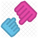 Mom And Son Hand  Icon