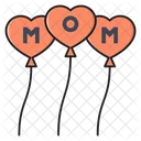 Mom Motherday Balloons Icon