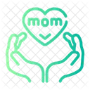 Mom Care Heart Love Icon