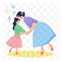 Mom Dancing Ballet Dancing Family Dance Icon