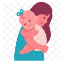 Mom Hug Baby Icon