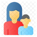 Mom Son Mothers Day Icon