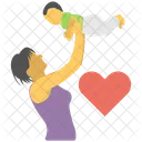Mom Love Motherhood Icon