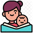 Mom Reading Book  Icon