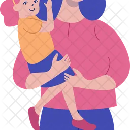 Mom with kids  Icon