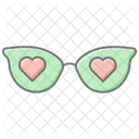 Moms Glasses Lineal Color Icon Icon