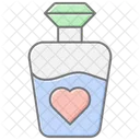 Moms Perfume Bottle Lineal Color Icon Icon