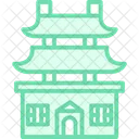 Monasteries Duotone Line Icon Icon