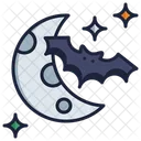 Mond Halloween Nacht Symbol