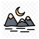 Mond Nacht Prognose Symbol