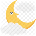 Mond Wolken Nacht Symbol