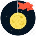 Mond Flagge  Icon