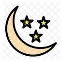 Mond Und Sterne Himmlisch Nacht Icon