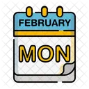 Monday Time And Date Calendar Date Icon