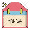 Monday Calendar Date Icon