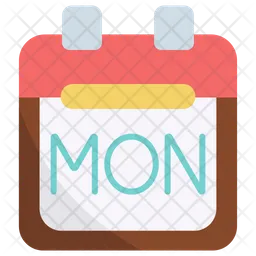 Monday Calendar  Icon