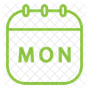 Monday Calendar Icon