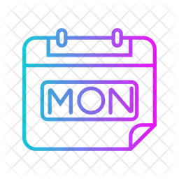 Monday gradient  Icon