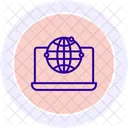 Icone Cercle De Couleur Du Travail Mondial Icon