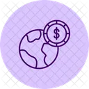 Monde Finance Economie Icône