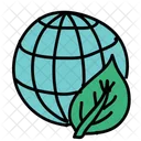 Feuille Globe Monde Icon