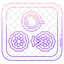 Mondkuchen Kuchen Mittherbst Symbol