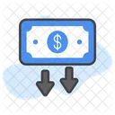 Moneda abajo  Icon