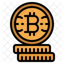 Moneda bitcoin  Icono