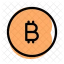 Moneda bitcoin  Icono