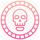 Moneda Pirata Calavera Icono