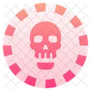 Moneda Pirata Calavera Icono