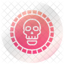 Moneda Pirata Calavera Icono