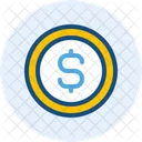 Moneda de dólar  Icono